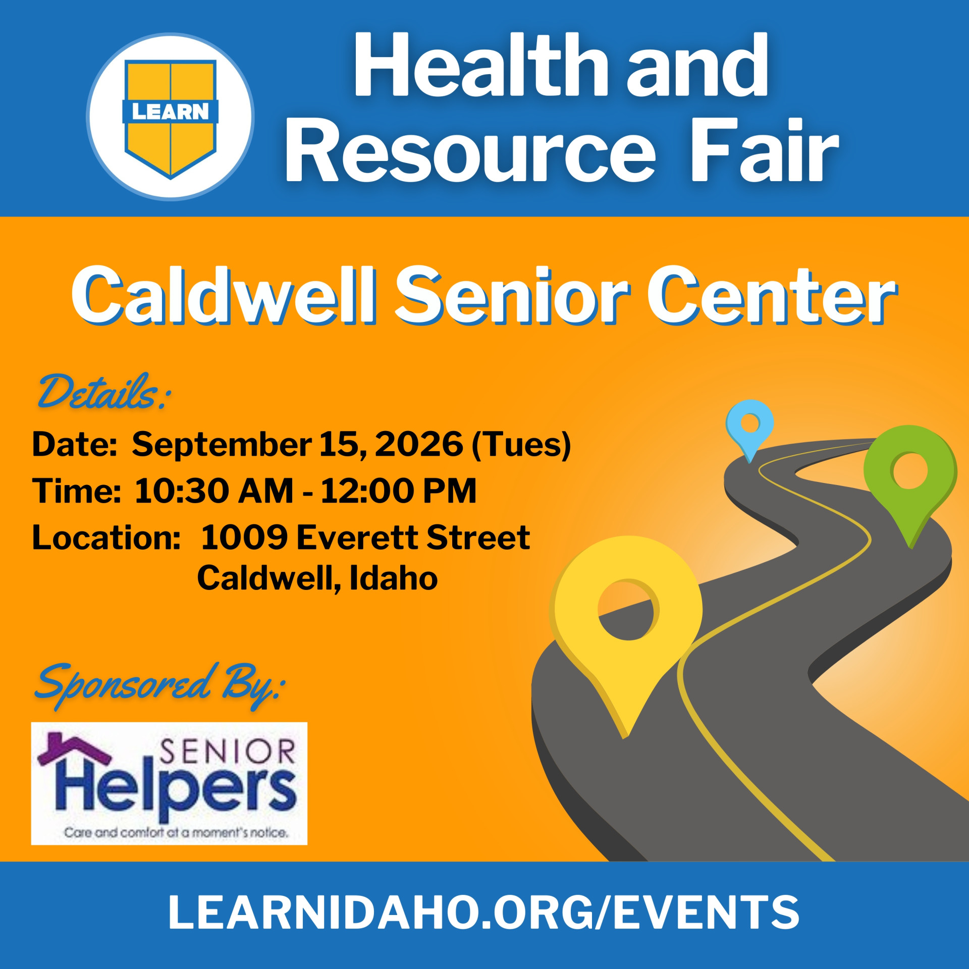 LEARN Health and Resource Fair Program Central Graphic