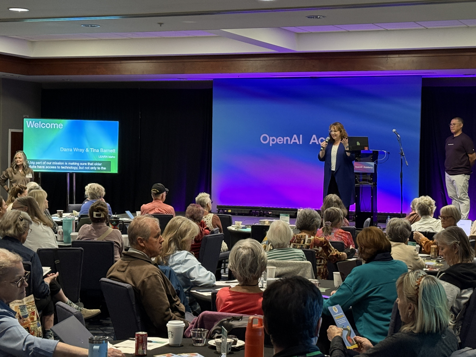 Older adults learning to use ChatGPT at LEARN Idaho's AI Skills Jam